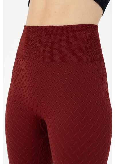 Maraton Seamless Kadın Bordo- Tayt Bordo-
