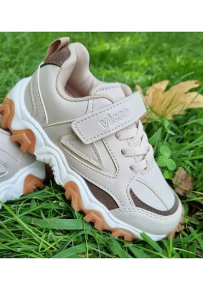 Vicco Jessy Cırtlı Pu Çocuk Outdoor Spor Ayakkabı Bej Bej