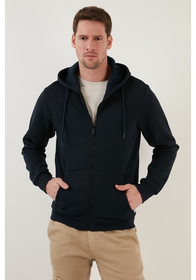 Buratti Regular Fit Kapüşonlu Fermuarlı Içi Tüylü Yumuşak Şardonlu Kışlık Erkek Sweat 5905340 Indigo Buratti Regular Fit Kapüşonlu Fermuarlı Içi Tüylü Yumuşak Şardonlu Kışlık Erkek Sweat 5905340 Indigo