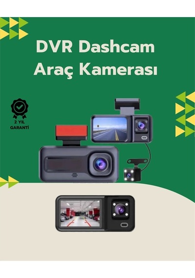 Mey İthalat Tam Kapsamlı Araç Güvenliği: 3 Kameralı Full Hd Kayıt Sistemi İle Ön, İç Ve Arka Görüş