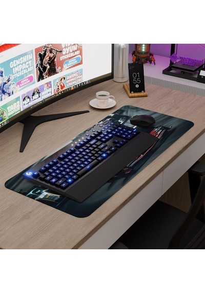 F1 Gaming Mouse Pad Kauçuk Kaymaz Taban Mousepad V3, 70x30 Xl