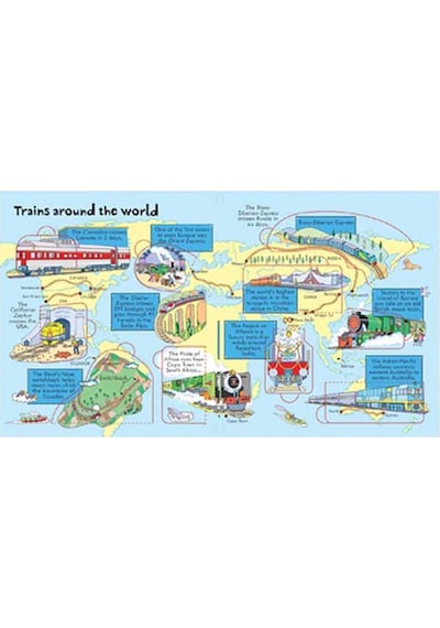 The Usborne Look Inside Trains 5+ Yaş