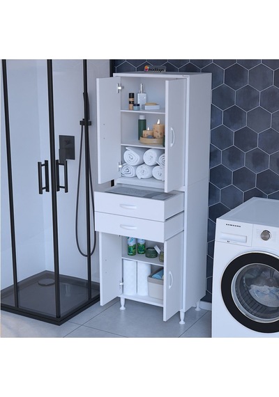 Yatak Odası Dolabı Gardırop Banyo Dolabı Mutfak Dolabı Çok Amaçlı Dolap Beyaz