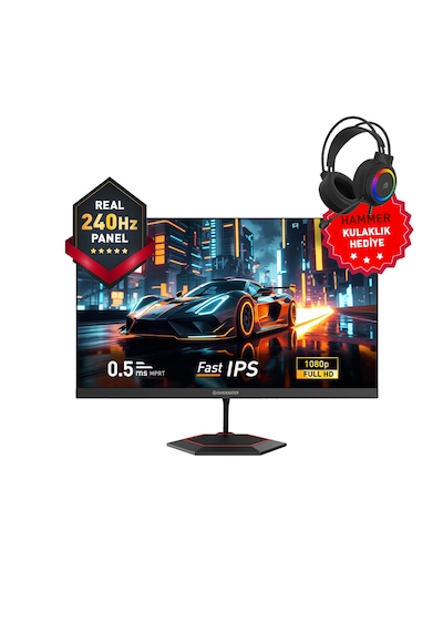 Gamebooster 27" Gb-27f240ff 240hz 0.5ms Fast Ips Fhd Rgb Gaming Monitör