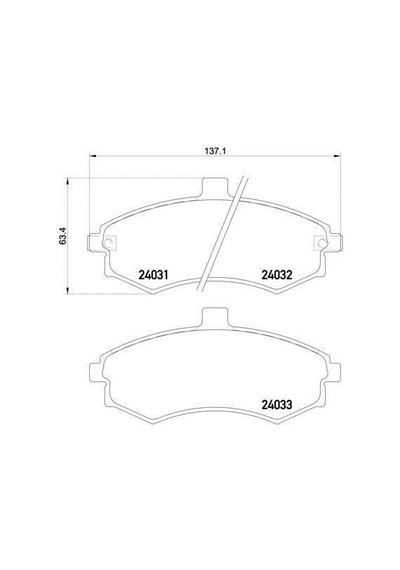 Hyundai Elantra Ön Fren Balata 2000-2003 581012da40 Mga55231 1.6, 2.0 Crdı