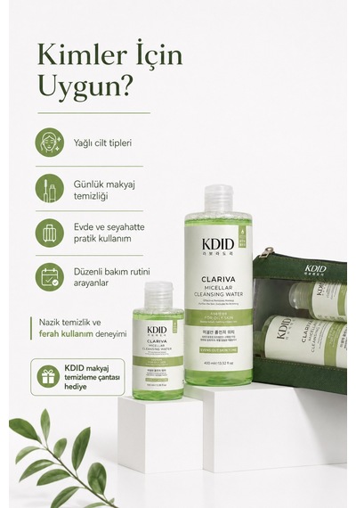 Kdid Mıceller Water For Oıly Skın Types 400+100ml Yeşil
