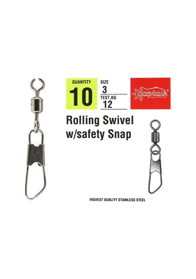 Captain 5028 Klips Safety 10lu Paket Black Nikel Standart - 5