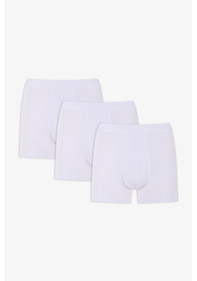 Penti Erkek Pamuklu Basic White Tape 3lü Boxer