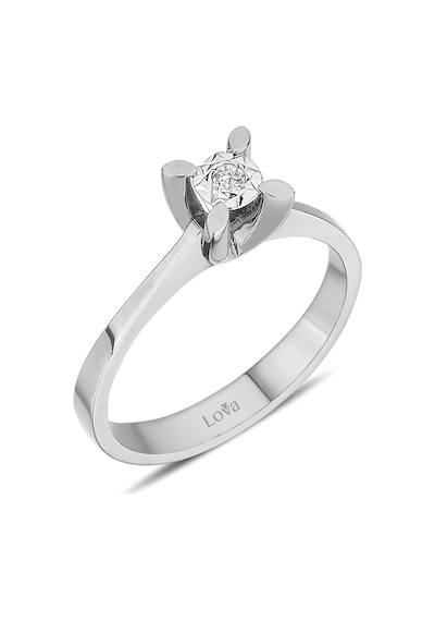 Lova 0,30 Karat Efektli Pırlanta Tektaş Yüzük - 1070089