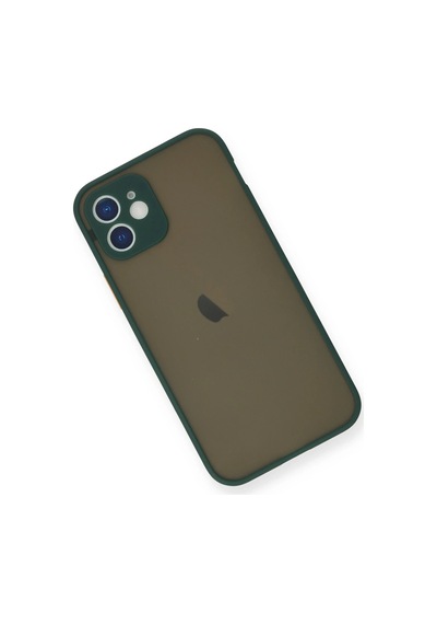 Newface Apple, Uyumlu iPhone 12 Mini Kılıf Montreal Silikon Kapak Semeglbl - 99 - Yeşil
