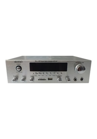 Bots Bt-602 Stereo Anfi 2X40W Lcd Ekran Bluetooth Silver Gümüş Bots Bt-602 Stereo Anfi 2X40W Lcd Ekran Bluetooth Silver Gümüş