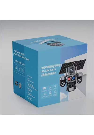 Radem Rd-420 Güneş Enerjili E-sım 4g Sım Kartlı Ptz Güvenlik Kamerası 16000mah 10x Zoom Full Renkli Gece Görüşü Ip66