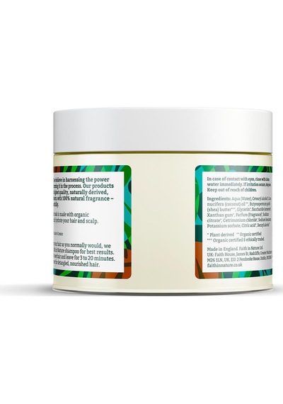 Faith in Nature %99 Doğal Nemlendirici Besleyici Hindistan Cevizi & Shea Yağı Kuru Saç Tipleri İçin Saç Bakım Maskesi 300 ML