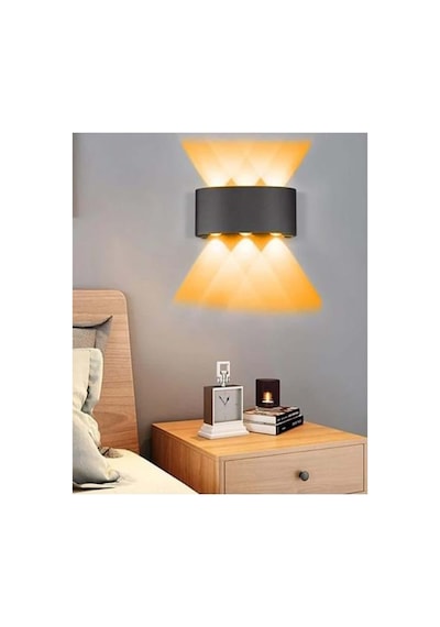 Cata Ct-8011 Haiti 10w Amber Işıklı Led Aplik - Bahçeniz İçin İdeal Aydınlatma Çözümü Siyah