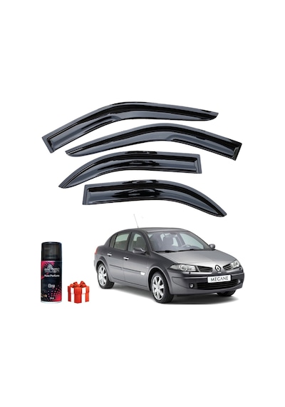 Caraks Megane 2 Mügen Cam Rüzgarlığı Sd 2004-2010 Arası 4'lü Takım + Koku