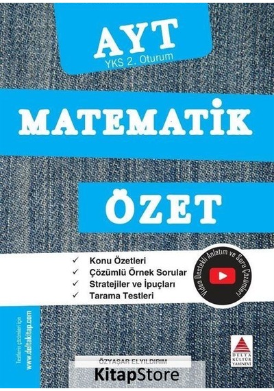 Yks 2. Oturum Matematik Özet / Özyaşar Elyıldırım