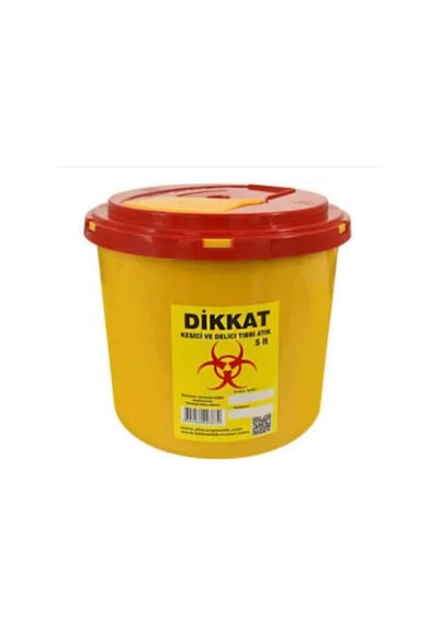 Ceyhanlar Tıbbi Atık Kovası 5 Lt Ahşap