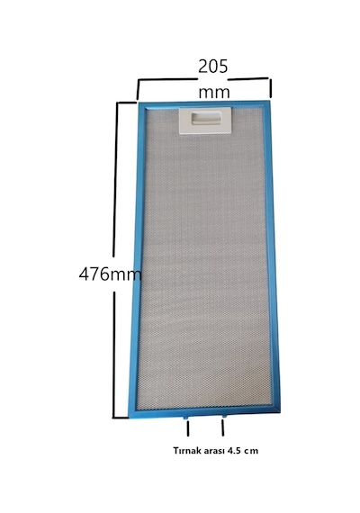 Arçelik Uyumlu P180 Yi Aspiratör Filtresi 20.5x47.6 Cm