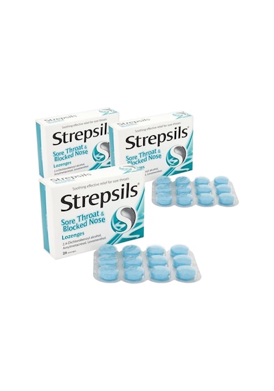 Strepsils Sore Throat & Blocked Nose Mentollü Pastil x 3 Adet