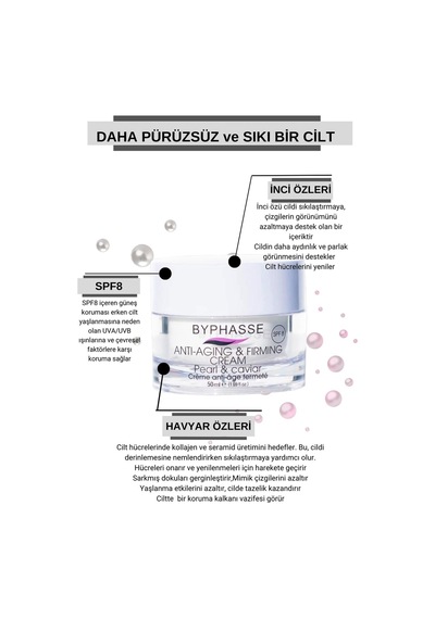 Byphasse  Pro40 İnci ve Havyar Özlü Krem 50 ML