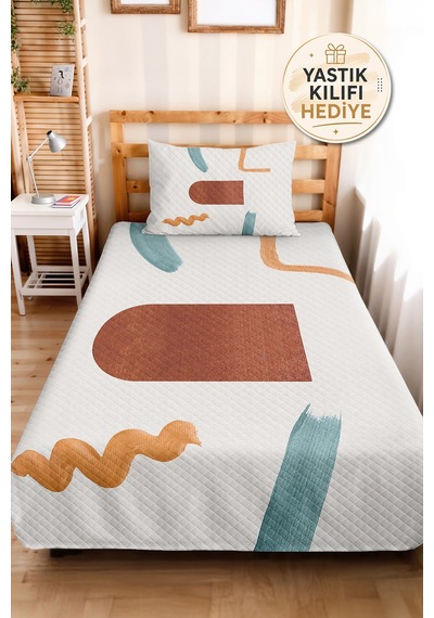 Geometrik Bej Genç Odası Tek Kişilik Pike Takımı - Turkuaz Kiremit 160x220 Cm Kapitone Yatak Örtüsü Narin Zeytinlik Zemini Geometrik Bej Genç Odası Tek Kişilik Pike Takımı - Turkuaz Kiremit 160x220 Cm Kapitone Yatak Örtüsü Narin Zeytinlik Zemini