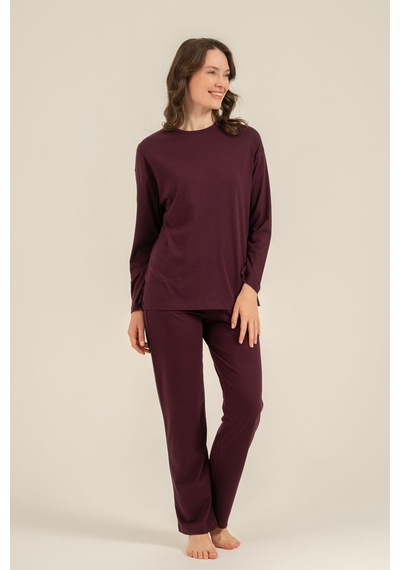 Pierre Cardin Kadın Mor Uzun Kol Pijama Takım Pc9304-s-v1 Pc9304-s-v1