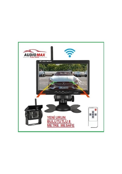 AUDIOMAX   7 İnç Monitör ve 18 Ledli Kablosuz Gece Görüş Kamerası