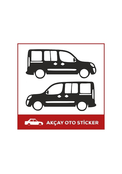 Fiat Doblo Sticker Fiat Oto Sticker Doblo Gölge Sticker
