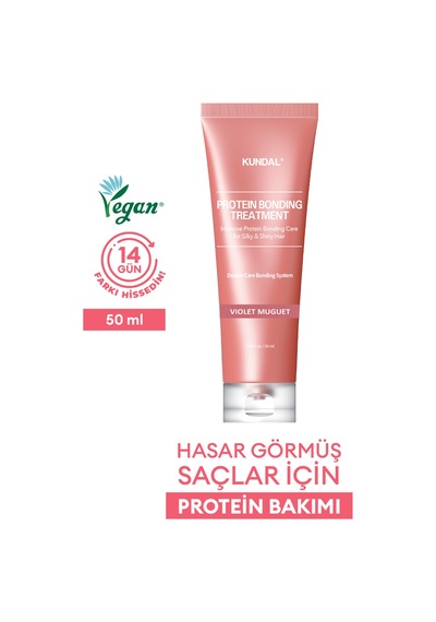 Yoğun Onarıcı Ve Isı Koruyucu Bakım Kremi Kundal Protein Bonding Treatment 50ml Violet Muguet