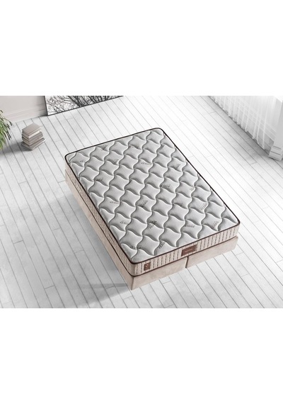 Niron Bamboo Yatak 180x200 Çift Kişilik Doğal Bambu Kumaş Tam Ortopedik Orta Sert Yaylı Yatak