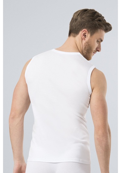 Türen Erkek Spor O Yaka Atlet 2\'li Paket 134/beyaz Beyaz