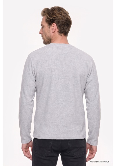 Ac&Co / Altınyıldız Classics Erkek Grı Melanj Anti-pilling Tüylenme Yapmayan Standart Fit Bisiklet Yaka Nakışlı Sweatshirt Polar Gri Melanj Ac&Co / Altınyıldız Classics Erkek Grı Melanj Anti-pilling Tüylenme Yapmayan Standart Fit Bisiklet Yaka Nakışlı Sweatshirt Polar Gri Melanj