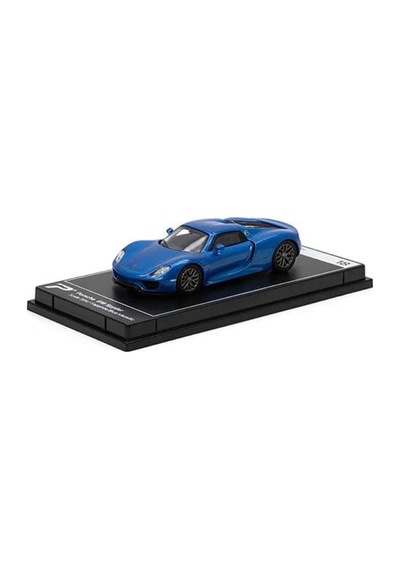 Hyper Car Porsche 918 Spyder Saphire Blue Metallic-league Collection 1/64 Model Araba