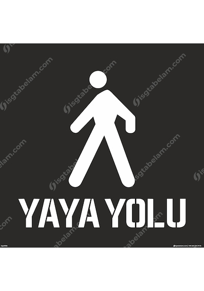 Yaya Yolu Boyama Şablonu