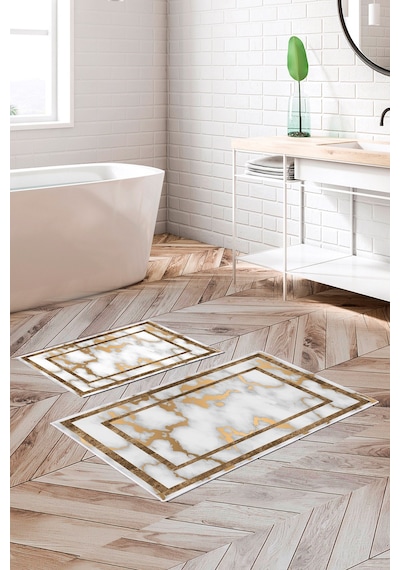 Alanur Trend Kaymaz Taban Dijital Banyo Takımı Kt477 Kahve