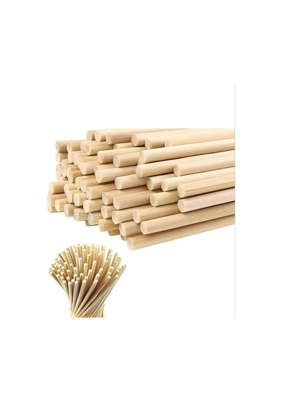 Kavela Ahşap Makrome Çubuğu 1cm 50cm, 10mm50cmkavela Diğer