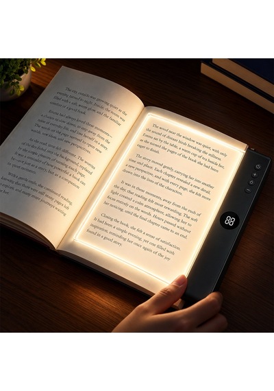 Sunup Sn-37713 Led Işıklı Şeffaf Okuma Paneli Dijital Göstergeli Zaman Ayarlı Şarjlı Okuma Lambası