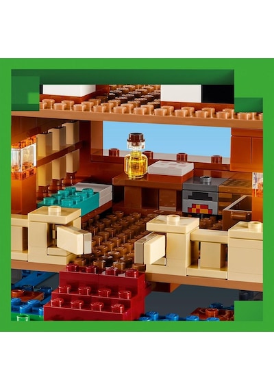 LEGO® Minecraft Kurbağa Evi 21256 8+ Yaratıcı Oyuncak Yapım Seti - 400 Parça