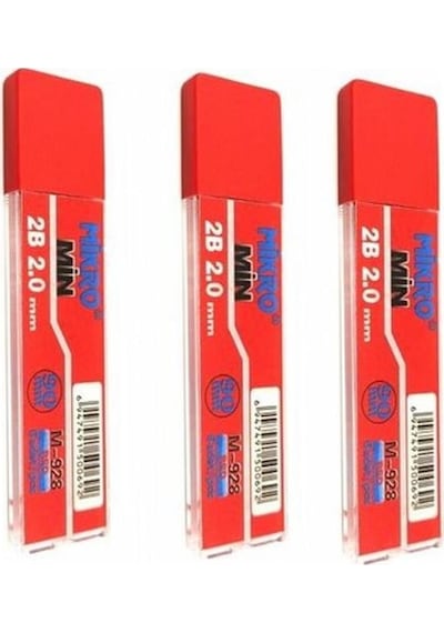 Versatil Kalem 2.0 MM Kalın Uçlu Yeşil ve Yedek Kalın Uç 2.0 MM Kırmızı 3 Adet