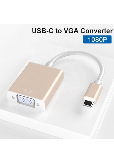 Lunatic 9446 Usb 3.1 Type C To Vga Adaptör Çevirici Dönüştürücü