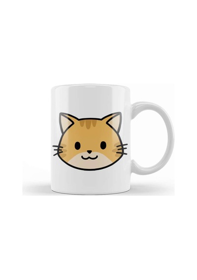 Cute Ginger Cat Eddie The Ginger Kedi Kupa Bardak Porselen Karışık