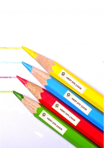 Okul Kalem Defter Etiketi Öğrenci Etiketi İsme Özel