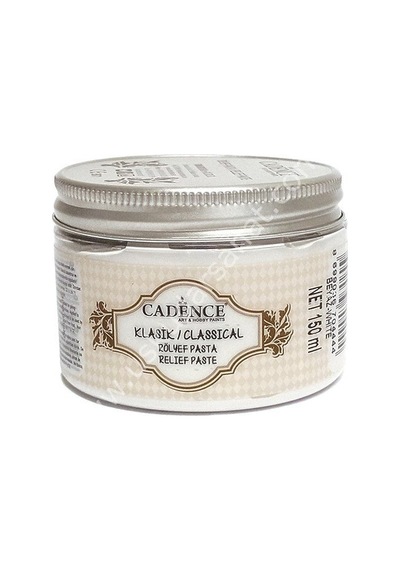 Cadence Klasik Rölyef Pasta 150Ml Beyaz