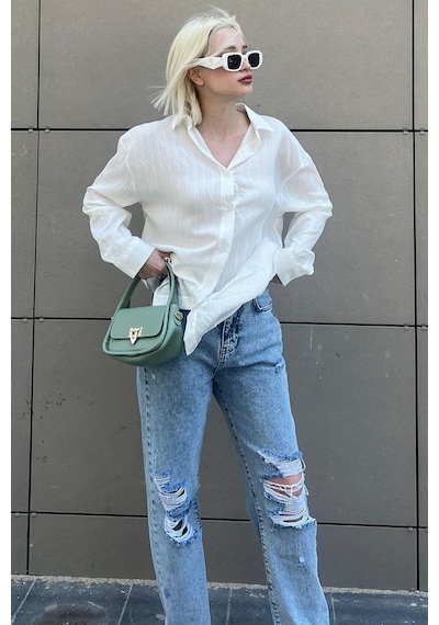 Madmext Açık Mavi Straight Fit Jean Mg2031-açık Mavi Açık Mavi