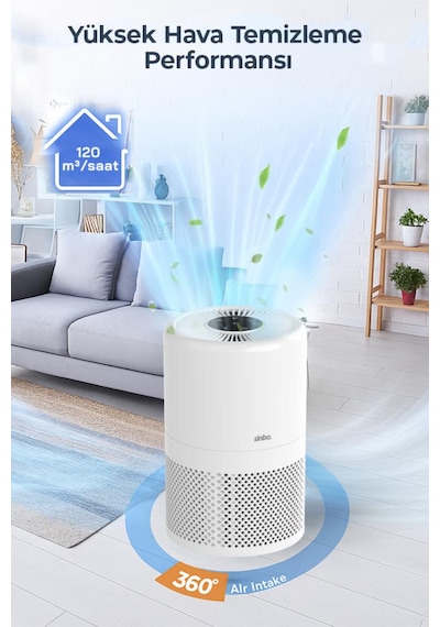 Sinbo Sap-5507 Hava Temizleme Cihazı Beyaz Beyaz