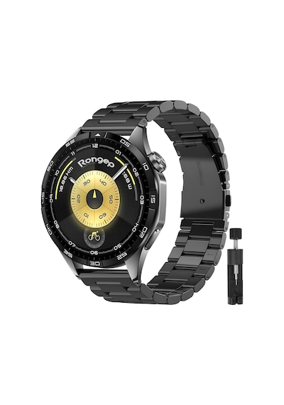 İle Uyumlu Kısaltma Aparatlı 22mm Çelik Kordon Gt6/gt6 Pro/gt5/gt5 Pro/gt4/gt3/gt3 Pro/gt2/gt2 Pro 46mm İçin Baklalı Model Gt6 Pro Kordonu Paslanmaz Metal Gt6 Kordon