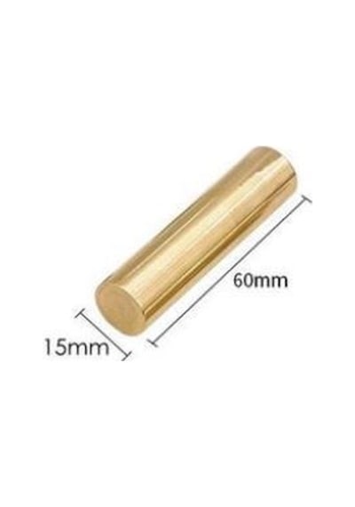 Boş Mum Mühürü Pirinç Silindir Sütun Damga 15x60mm