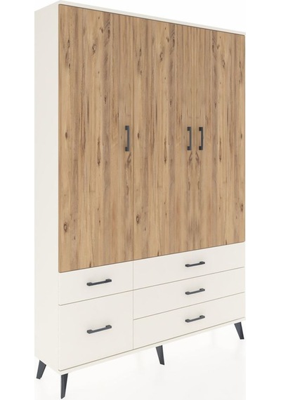 Arges Dolap 5 Raflı 5 Çekmeceli Tek Askılı 132x30x195 Aytaşı-çam/aytaşı Atlas Çam/aytası Arges Dolap 5 Raflı 5 Çekmeceli Tek Askılı 132x30x195 Aytaşı-çam/aytaşı Atlas Çam/aytası