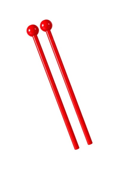 Midex Orf-tfk-20rd Kırmızı Çocuk Davulu Tokmağı Ritim Çubuğu Örf Aleti 23 Cm Karbon Fiber