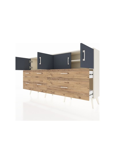Arges Konsol 4 Raflı 6 Çekmeceli 4 Kapaklı 176x30x99 Aytaşı-antrasit/çam Antrasıt/atlas Çam - Aytası Arges Konsol 4 Raflı 6 Çekmeceli 4 Kapaklı 176x30x99 Aytaşı-antrasit/çam Antrasıt/atlas Çam - Aytası